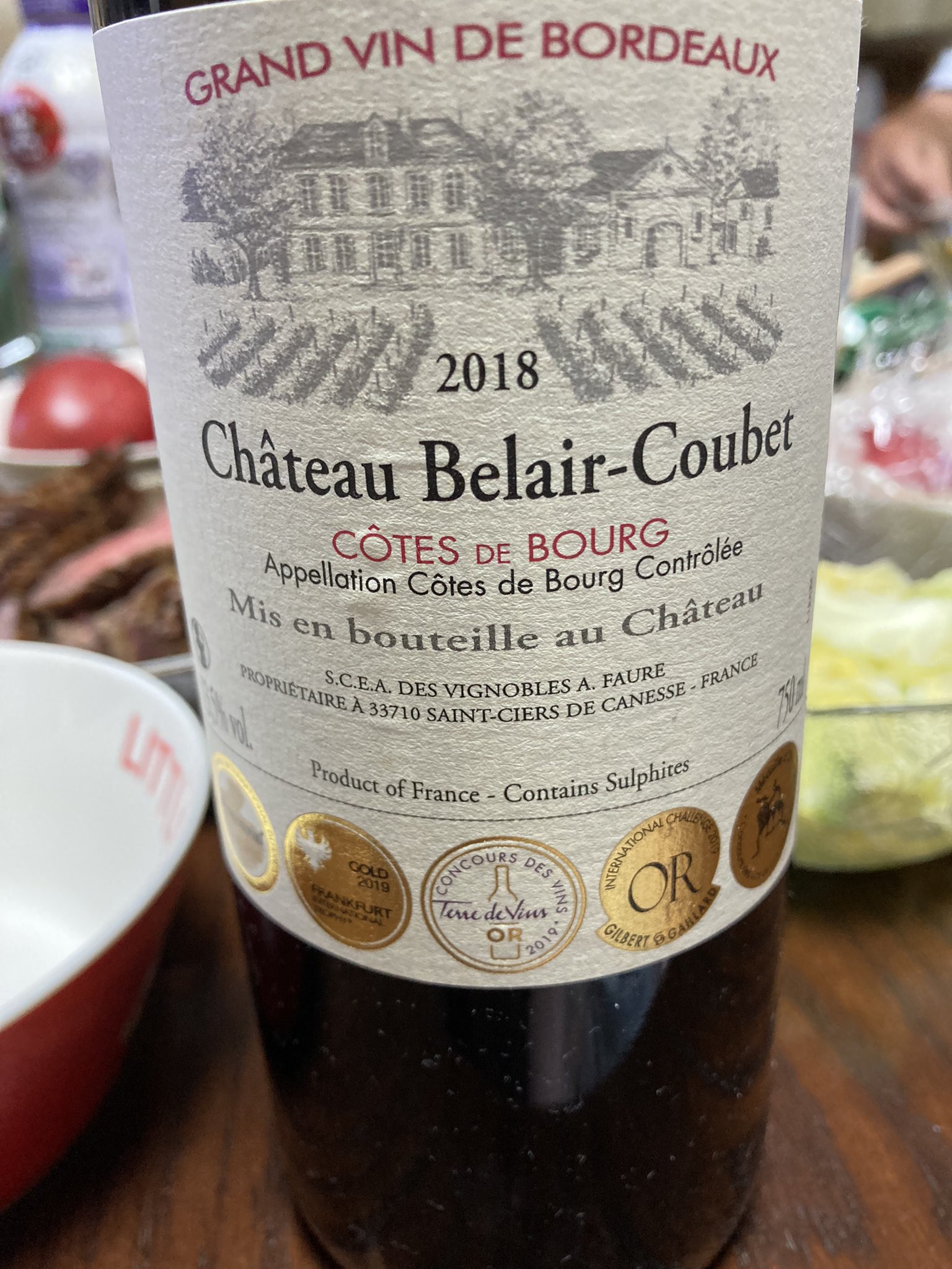 ネットで買える安いワイン１３０目】Chateau Belair Coubet cotes de bourg シャトー ベレール クベ コート ド ブール【コスパ】  | 安くて美味しいコスパ酒を求めて～宅飲みブログ